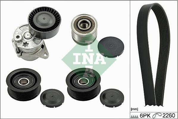 INA 529 0115 22 - Hosszbordás szíj készlet parts5.com