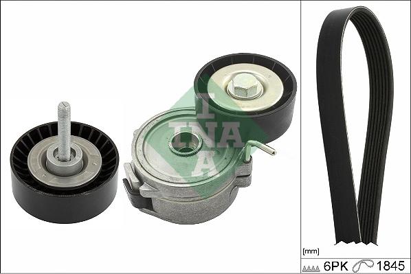 INA 529 0395 10 - V-Ribbed Belt Set parts5.com