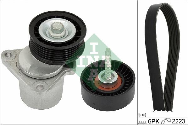 INA 529 0393 10 - Hosszbordás szíj készlet parts5.com