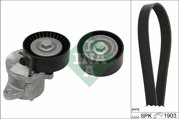 INA 529 0348 10 - Hosszbordás szíj készlet parts5.com