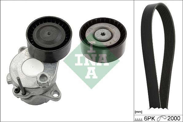 INA 529 0343 10 - Garnitura klinastog rebrastog kaiša parts5.com