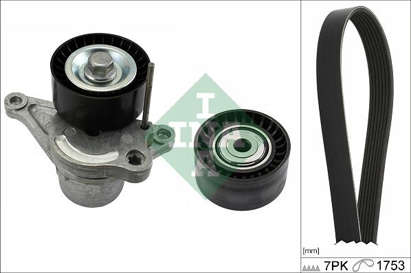 INA 529 0354 10 - Hosszbordás szíj készlet parts5.com