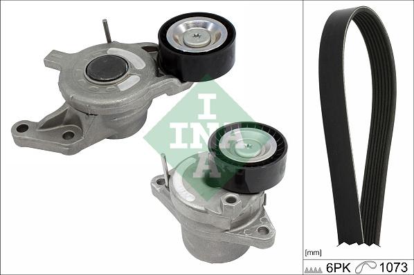 INA 529 0360 10 - Set curea transmisie cu caneluri parts5.com