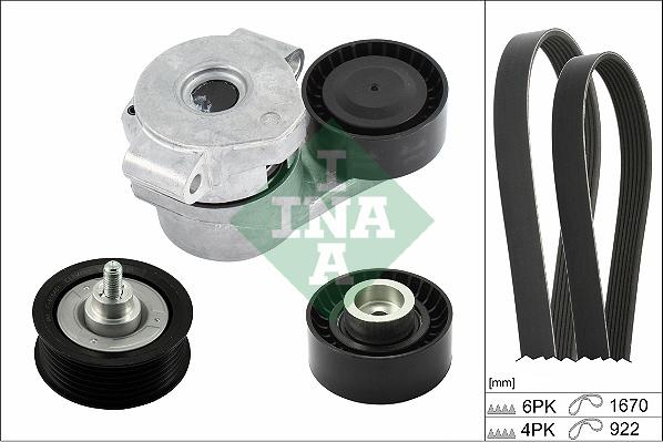 INA 529 0301 10 - Ozubený klinový remeň - Sada parts5.com