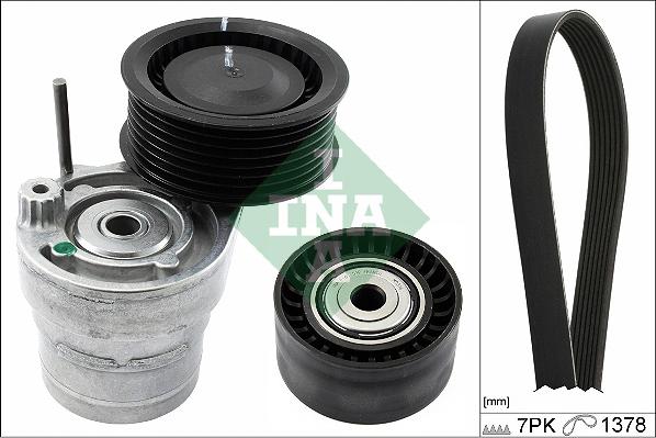 INA 529 0313 10 - Hosszbordás szíj készlet parts5.com