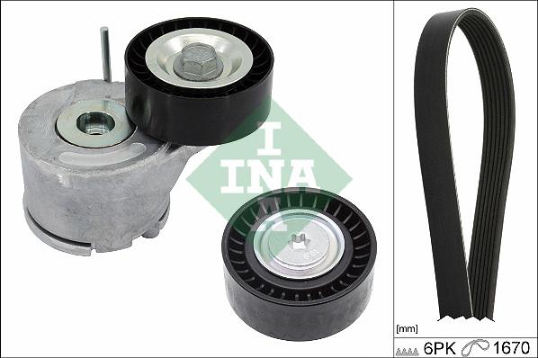 INA 529 0380 10 - Keilrippenriemensatz parts5.com