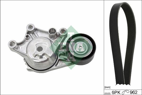 INA 529 0335 10 - Hosszbordás szíj készlet parts5.com