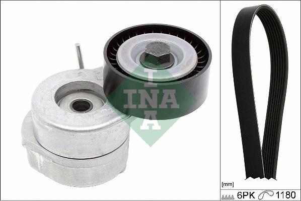 INA 529 0286 10 - Σετ ιμάντων poly-V parts5.com