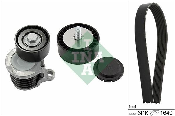 INA 529 0238 10 - Garnitura klinastog rebrastog kaiša parts5.com