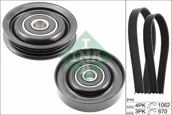 INA 529 0229 10 - V-Ribbed Belt Set parts5.com