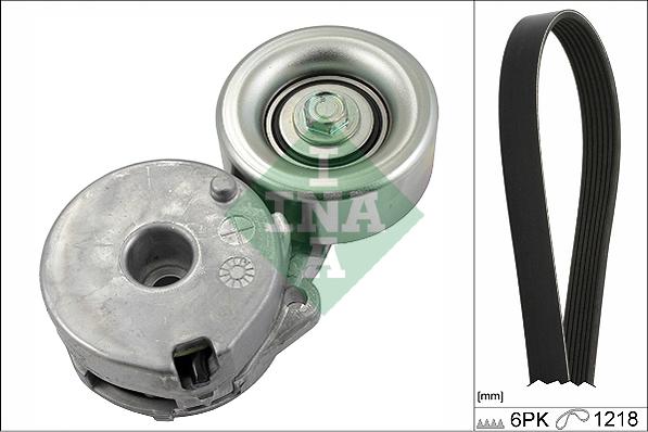 INA 529 0225 10 - Keilrippenriemensatz parts5.com