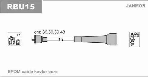 Janmor RBU15 - Zündleitungssatz parts5.com