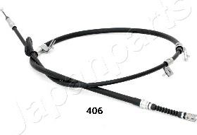 Japanparts BC-406 - Cable de accionamiento, freno de estacionamiento parts5.com