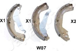 Japanparts GF-W07AF - Set saboti frana parts5.com