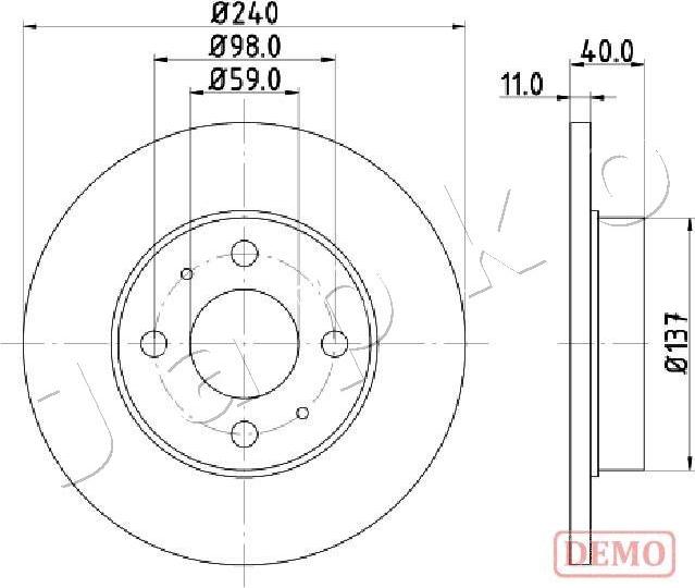 Samko F2081P - Disc frana parts5.com