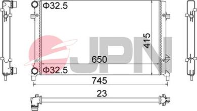 JPN 60C9058-JPN - Motor su radyatörü parts5.com