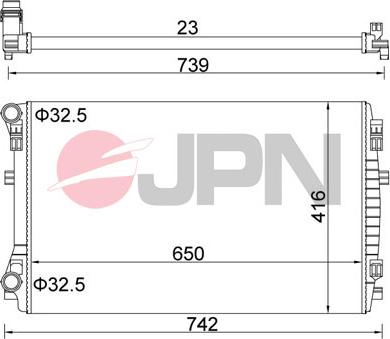 JPN 60C9069-JPN - Motor su radyatörü parts5.com