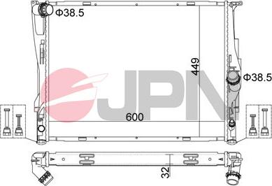 JPN 60C9009-JPN - Radiator, engine cooling parts5.com