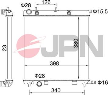 JPN 60C9013-JPN - Chladič motora parts5.com