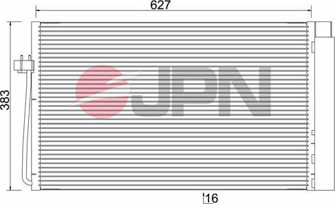 JPN 60C9086-JPN - Condensador, aire acondicionado parts5.com