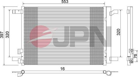 JPN 60C9079-JPN - Kondansatör, klima sistemi parts5.com