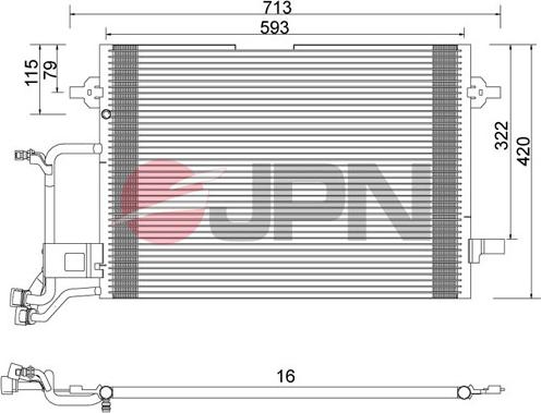 JPN 60C9074-JPN - Kondenzátor, klíma parts5.com