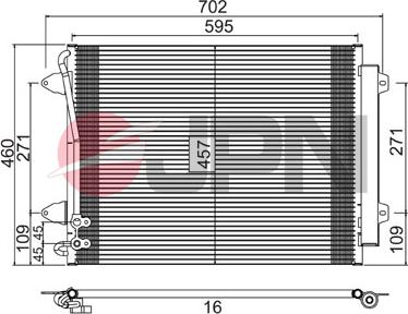 JPN 60C9142-JPN - Condenser, air conditioning parts5.com