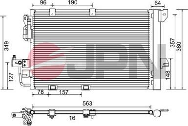 JPN 60C9115-JPN - Condensador, aire acondicionado parts5.com