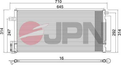 JPN 60C9113-JPN - Condensador, aire acondicionado parts5.com