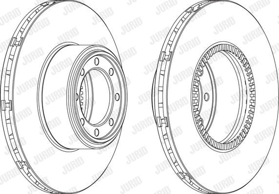 Jurid 569192J - Спирачен диск parts5.com