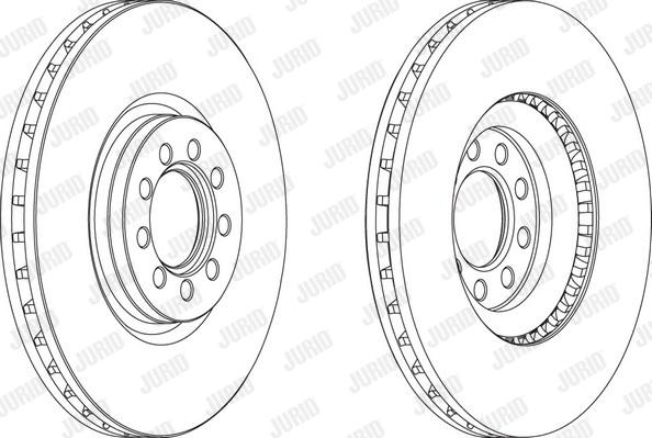 Jurid 569164J - Спирачен диск parts5.com