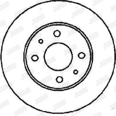 Jurid 561380JC - Disc frana parts5.com