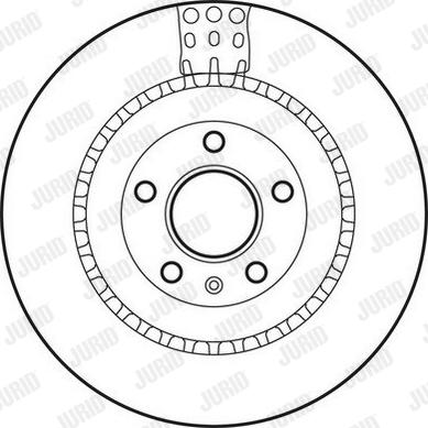 Jurid 562735JC - Tarcza hamulcowa parts5.com