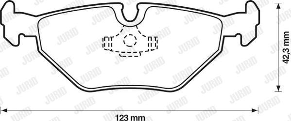 Jurid 571936J - Brake Pad Set, disc brake parts5.com