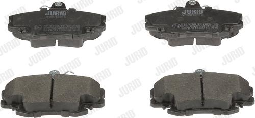 Jurid 571526D - Sada brzdových destiček, kotoučová brzda parts5.com