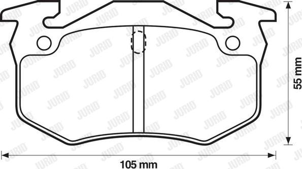 Jurid 571334J - Brake Pad Set, disc brake parts5.com