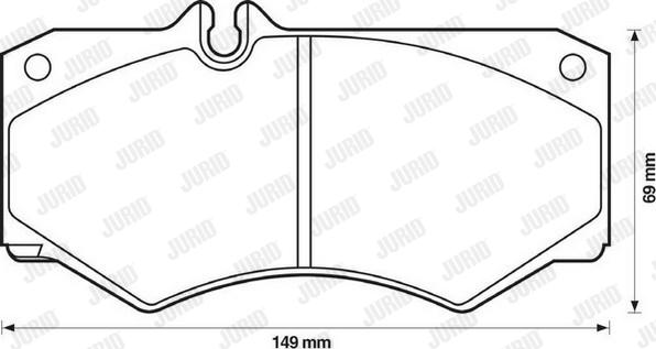 Jurid 571272J - Fékbetétkészlet, tárcsafék parts5.com