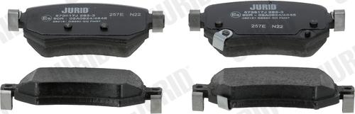 Jurid 573917J - Set placute frana,frana disc parts5.com