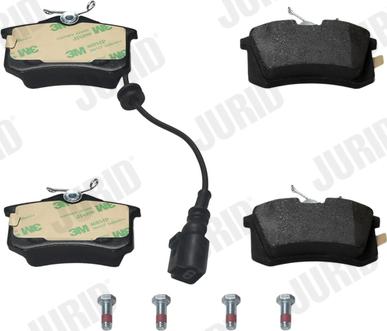 Jurid 573938J - Σετ τακάκια, δισκόφρενα parts5.com