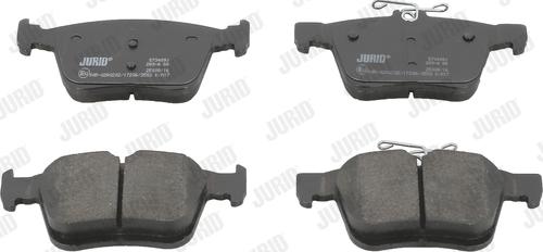 Jurid 573409J - Set placute frana,frana disc parts5.com