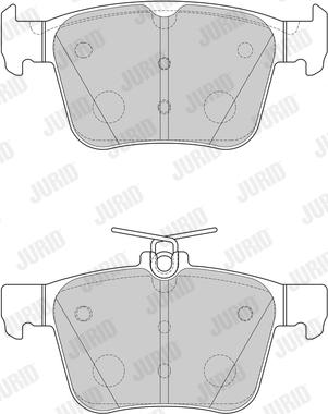 Jurid 573415J - Sada brzdových destiček, kotoučová brzda parts5.com