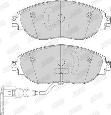 Jurid 573418J - Brake Pad Set, disc brake parts5.com