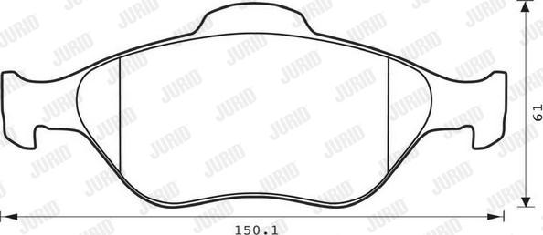 Jurid 573041J - Brake Pad Set, disc brake parts5.com