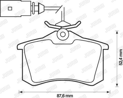 Jurid 573065J - Piduriklotsi komplekt,ketaspidur parts5.com