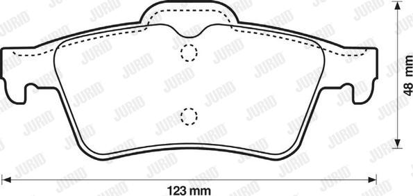 Jurid 573018J - Komplet kočnih obloga, disk kočnica parts5.com