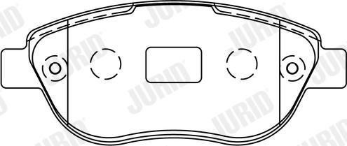 Jurid 573031J - Komplet kočnih obloga, disk kočnica parts5.com