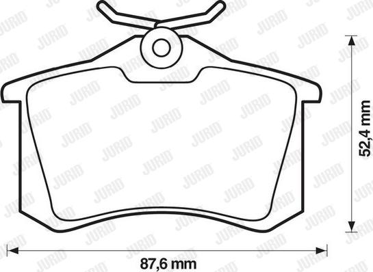 Jurid 573032JC - Тормозные колодки, дисковые, комплект parts5.com