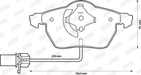 Jurid 573037JC - Σετ τακάκια, δισκόφρενα parts5.com