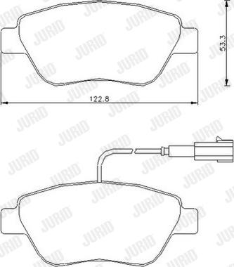 Jurid 573164J - Komplet kočnih obloga, disk kočnica parts5.com