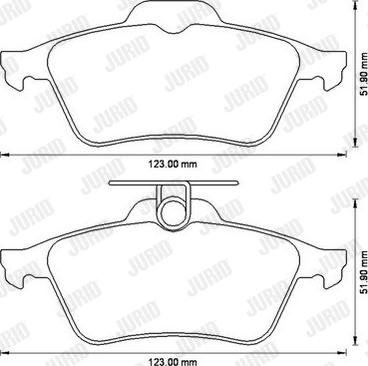 Jurid 573186J - Piduriklotsi komplekt,ketaspidur parts5.com